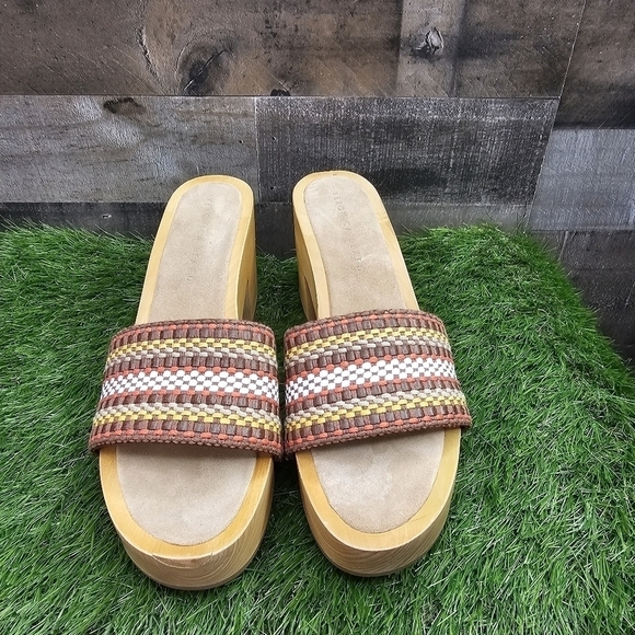 New Veronica Beard Hannalee Woven Platform Sandal. 10 - Picture 7 of 14